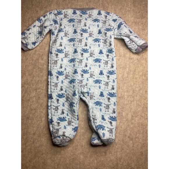 Chick Pea full snap quilted footed 1 piece size 6-9 months - Picture 2 of 4